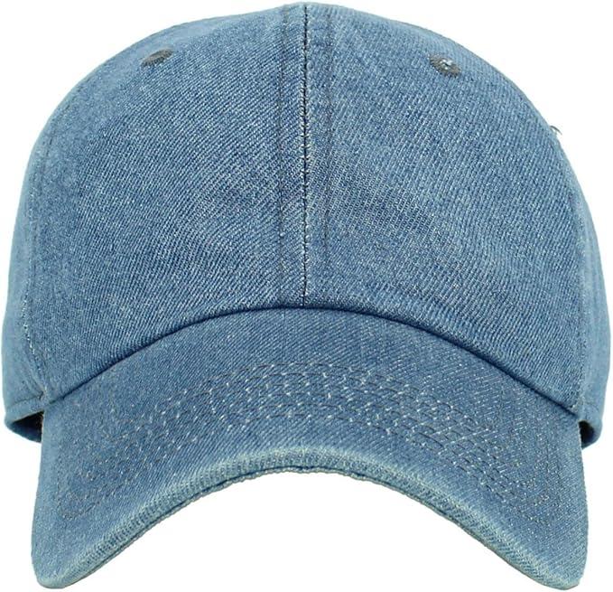 KBETHOS Classic Unisex Cotton Adjustable Low Crown Baseball Cap – Plain Dad Hat