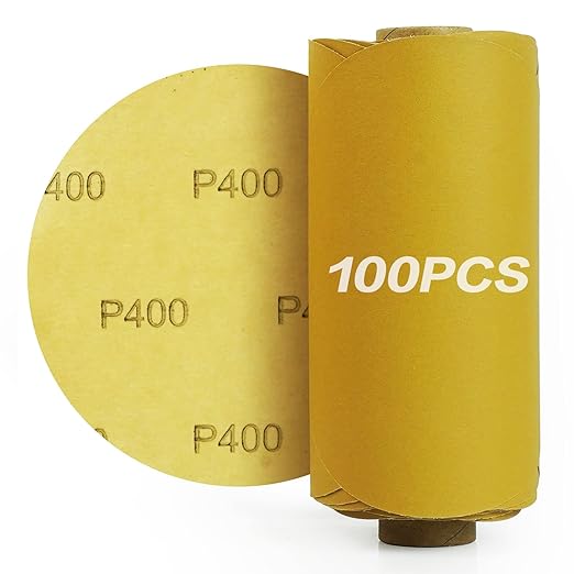 PSA Sanding Discs 6 Inch Adhesive Backed Sandpaper 100 Pack 400 Grit Self by Keeimp