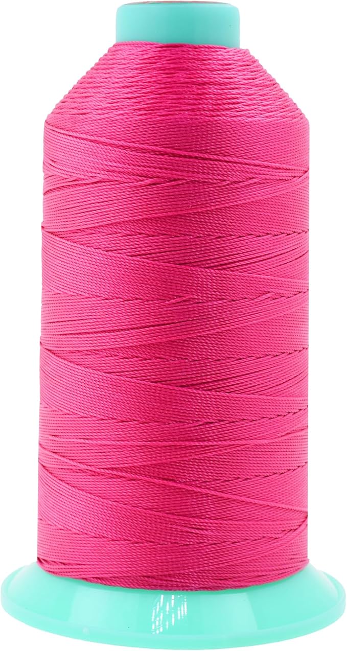Mandala Crafts Bonded Nylon Thread Hot Pink Heavy Duty Sewing Threads by MandalaCrafts