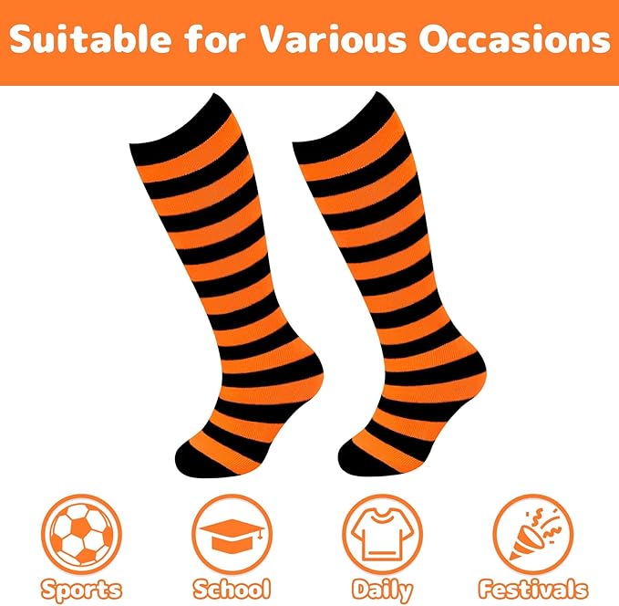 Olreco 1 Pack Toddler Kids Youth Soccer Socks Girls Boys Baseball Socks Youth Knee High Softball Football Accessories Cotton