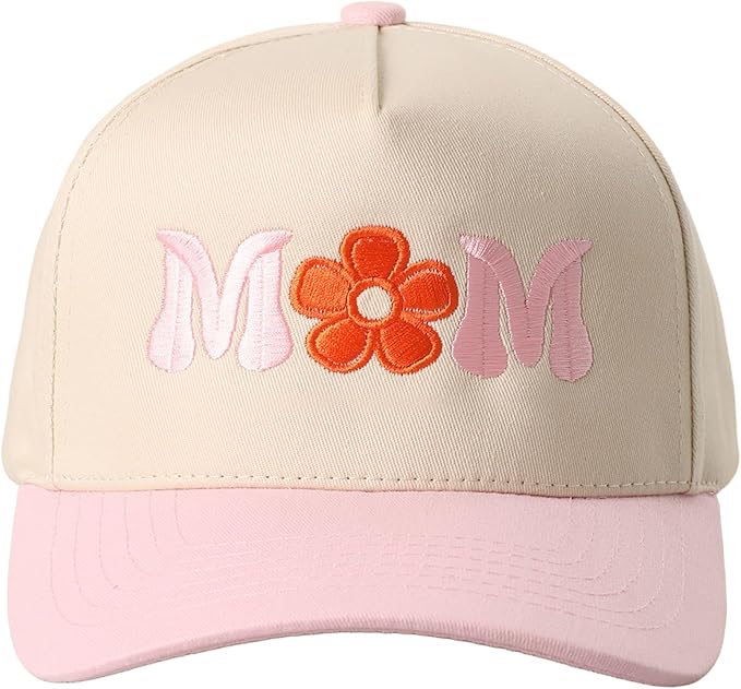 MIRMARU Two-Tone Vintage Canvas Trucker Hats for Men & Women, Adjustable Size Baseball Caps with Trendy Embroidered Design
