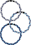 3 pcs Baseball Rope Necklaces, League Team Colors Braided Necklace, Baseball Team Gifts