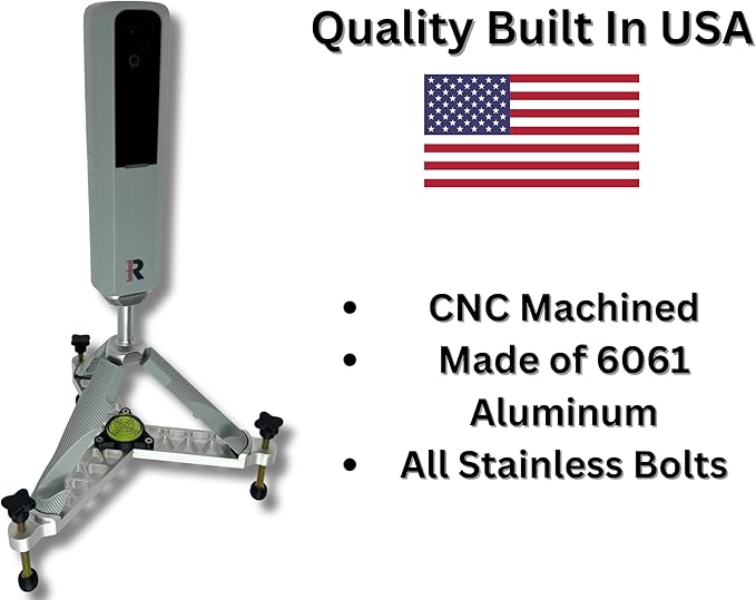 Leveling Stand Compatible with Rapsodo MLM2Pro – CNC Machined Precision Aluminum Stand - Golf Launch Monitor Accessory (Leveling Stand Only)
