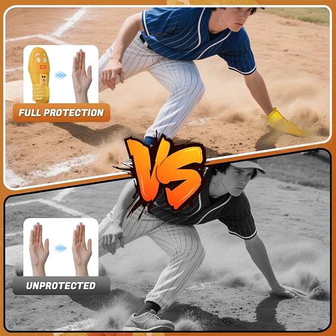 Baseball Sliding Mitt - Sliding Mitt for Youth - Drippy Drip Accessory Gingerbread Man, Coco, Scary HaHa - Softball