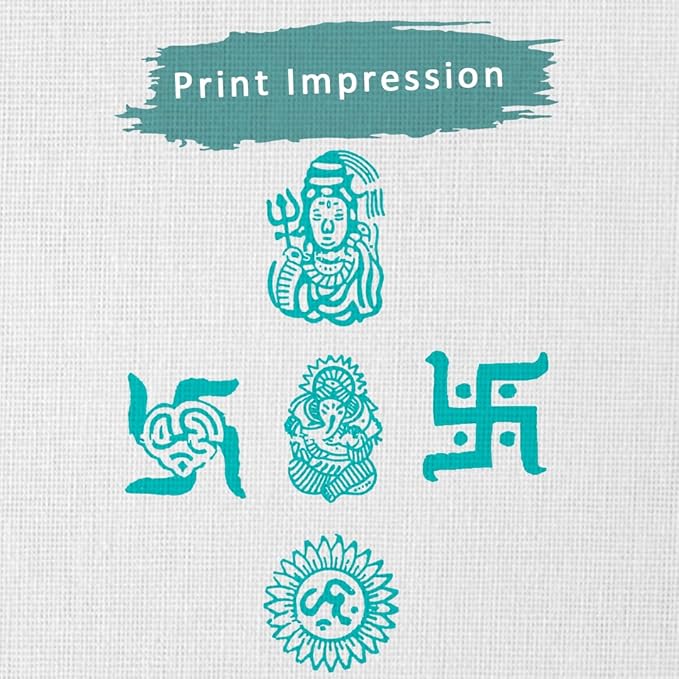 Wooden Pottery Stamps for Block Printing - Image 3