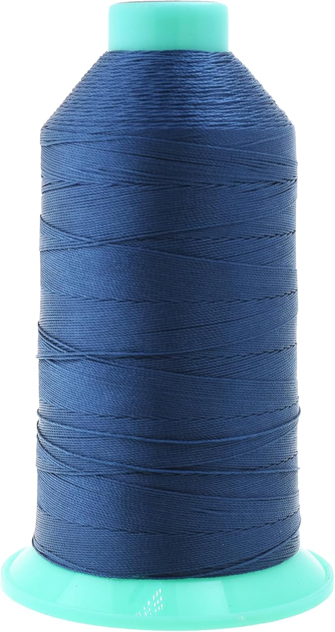 Mandala Crafts Bonded Nylon Thread Airforce Blue Heavy Duty Sewing Threads by MandalaCrafts