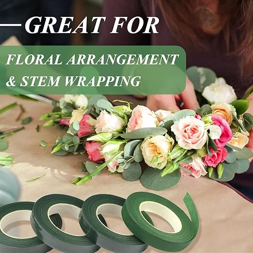 Phinus 9 Rolls Floral Tape, 1/2 Inch x 30 Yard Flower Tape, Bouquet Stem - Image 6