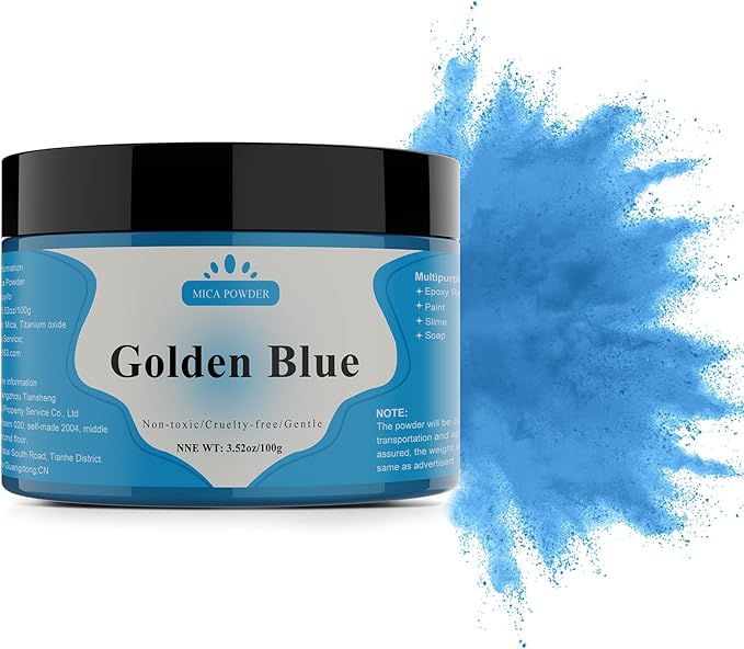 Mica Powder - 100g Mica Powder for Epoxy Resin - Metallic Color Pigment for by Yipoyilo