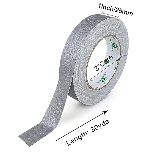 BOMEI PACK Grey Gaffer Tape, Matte Non-Reflective, 1inch x 30yds No Residue - Image 3