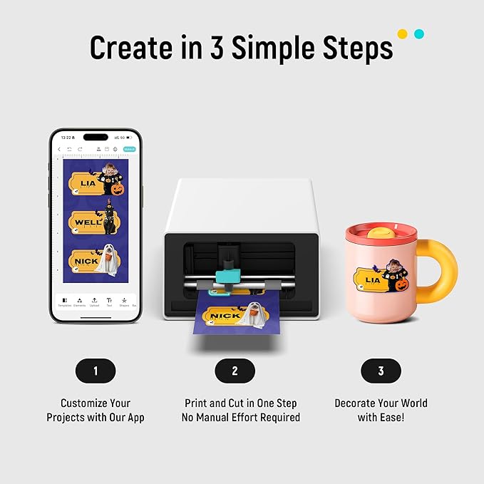 Liene PixCut S1 Color Sticker Printer & Cutting Machine - Image 3