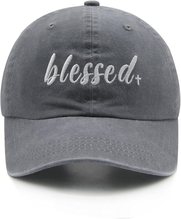 Waldeal Women's Embroidered Dad Hat, Adjustable Vintage Washed Cotton Baseball Cap for Men