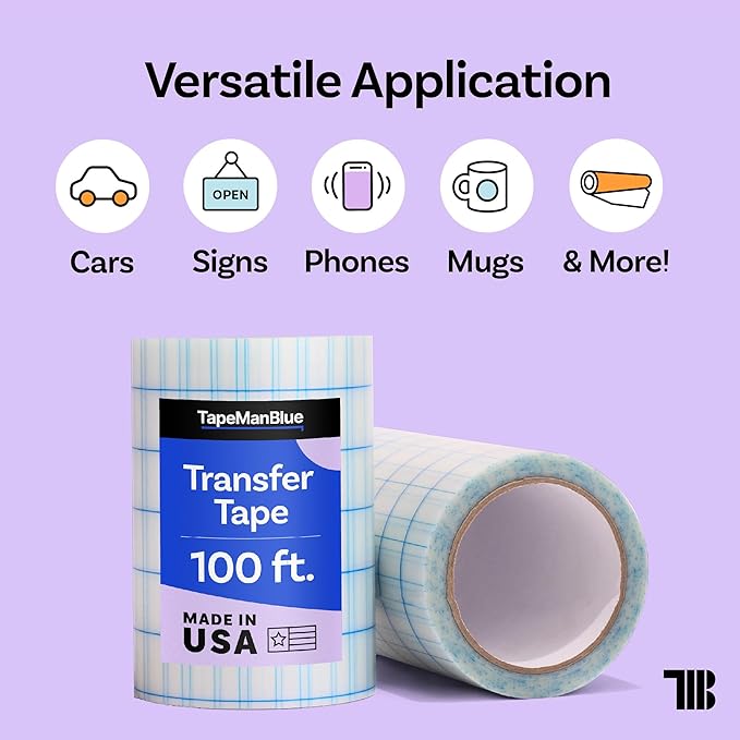 6" x 100' Roll of Clear Transfer Tape - Image 4