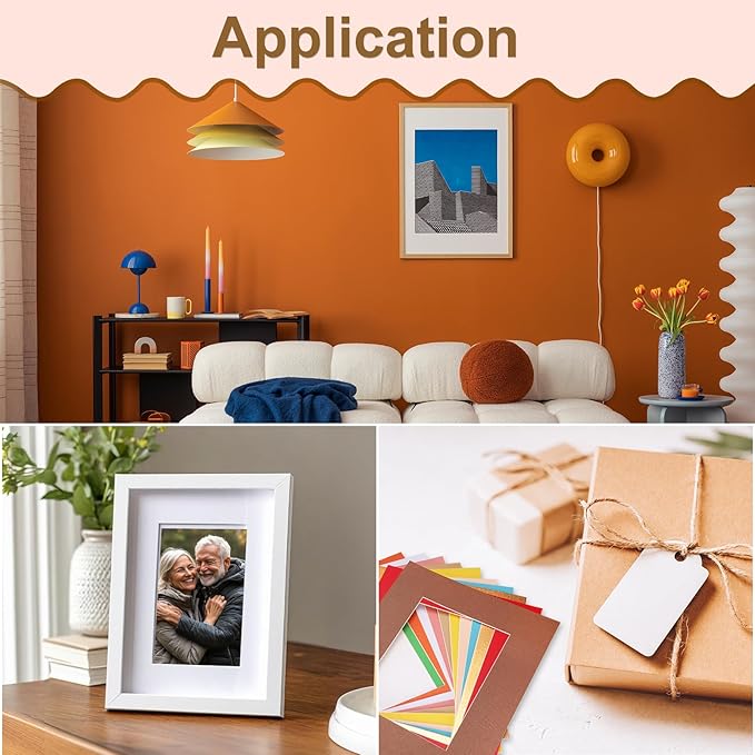 uxcell Picture Mats, 8 x 10 Mat Board Center - Image 7