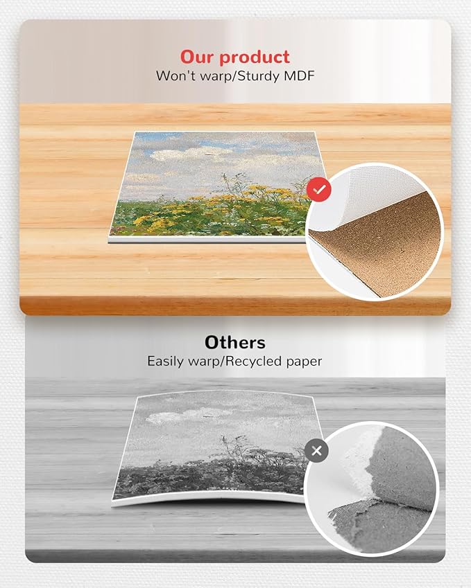 Mini Canvas Boards 72 Pack, 4x4 Inch Square Painting Canvas Panels, 100% Cotton - Image 7