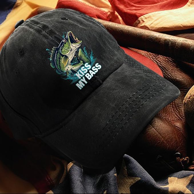 Fishing Adjustable Cotton Baseball Cap, Funny Trucker Hat Gift for Men Women Grandpa Dad Fishing Lover Fisherman