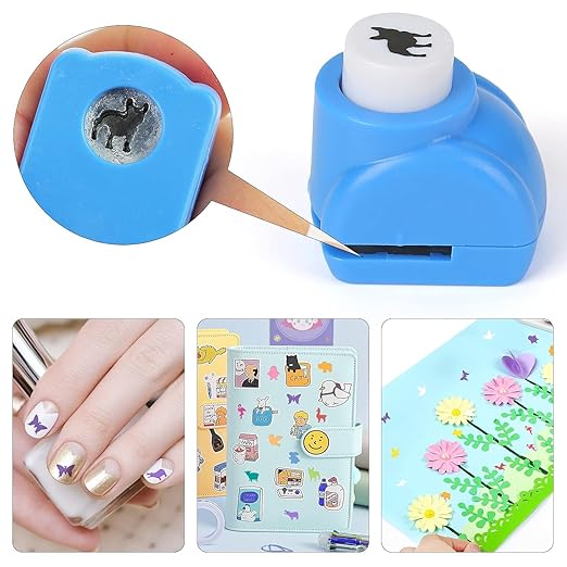 LOVEINUSA 10 PCS Land Animal Shaped Craft Hole Punch Set - Image 6
