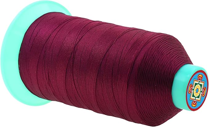 Mandala Crafts Bonded Nylon Thread Burgundy Heavy Duty Sewing Threads - Image 2