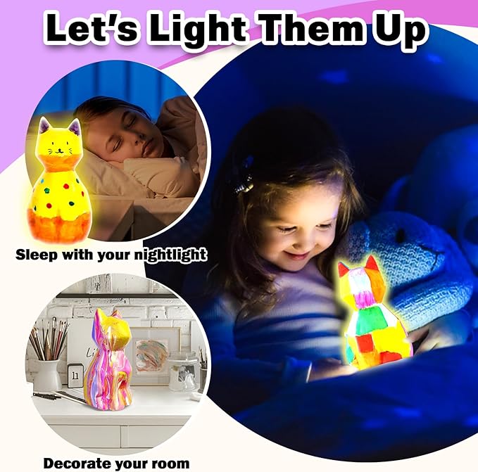 FUNZBO Paint Your Own Cat Lamp Kit - Image 4