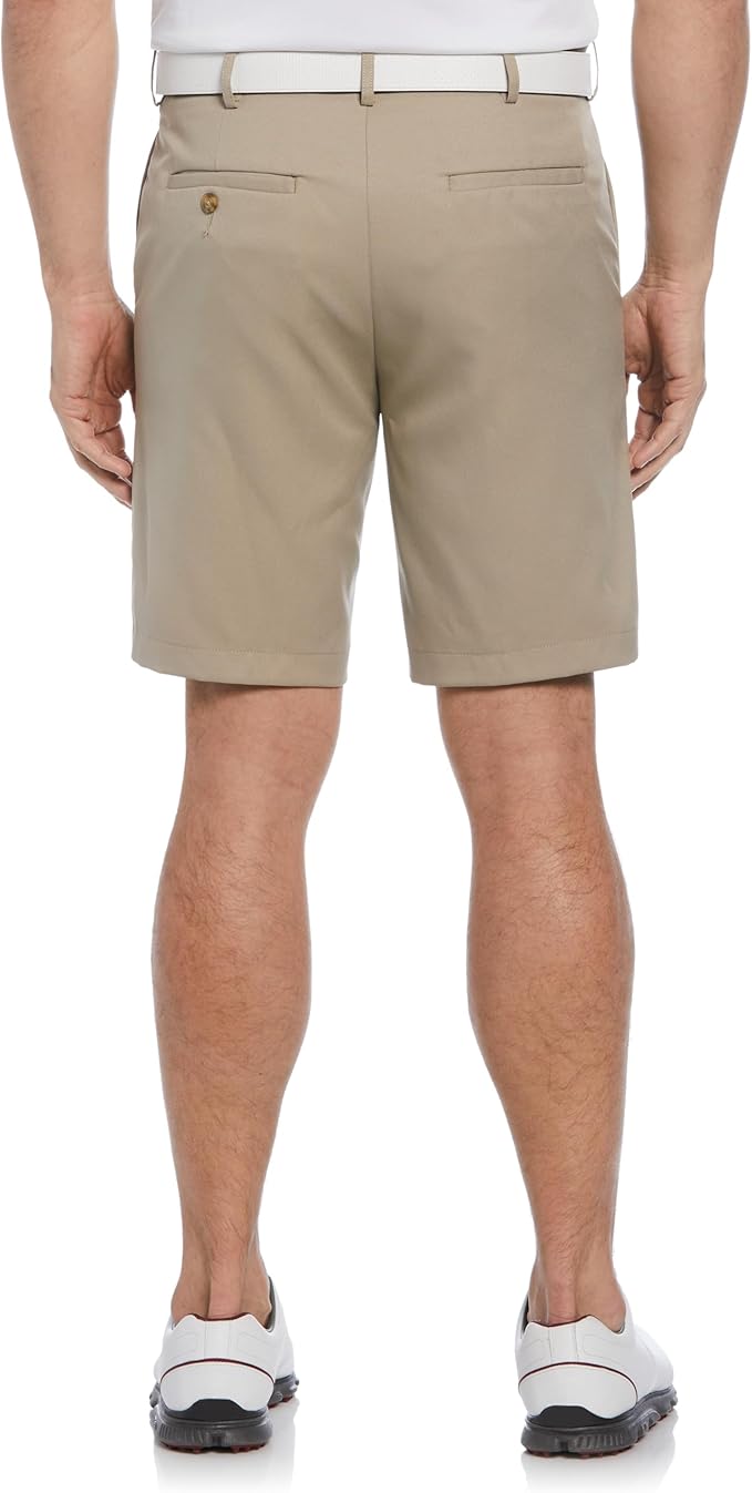 PGA Tour Men's 9" Golf Shorts with Expandable Waistband, Flat Front, Moisture-Wicking, Sun Protection, Stretch, Lightweight