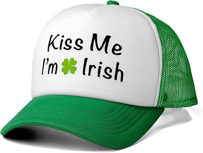 St Patricks Day hat Green Baseball Cap Shamrock Embroidered for man Women Funny