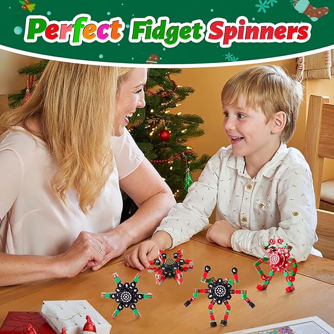 Fidget Spinners for Kids and Adults Christmas Fidget Toys Gifts, Stress Relief - Image 5