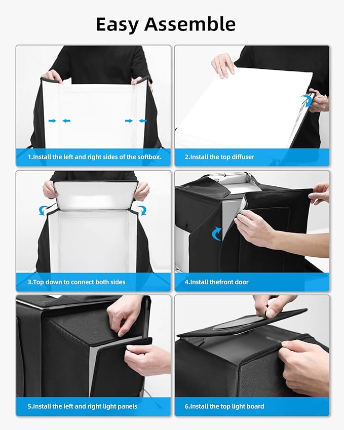Glendan Upgrade Professional Portable Photo Studio Light Box - Image 6