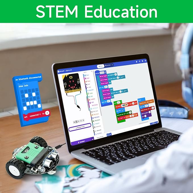 Yahboom Micro:bit DIY Coding Science Building Kit Smart Toys Car Robotic Kit - Image 3
