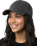 Funky Junque Trucker Hat for Women – Distressed Low Profile Western Camo Baseball Cap with Mesh, Trendy and Adjustable Fit
