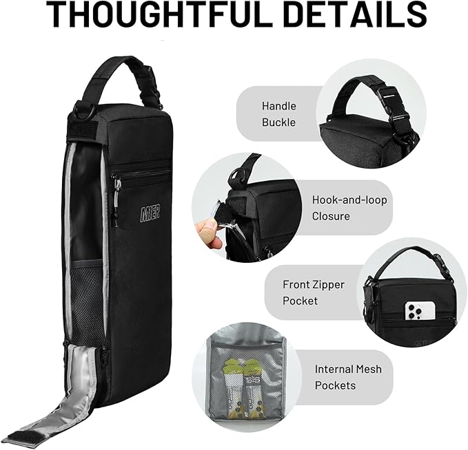 MIER Golf Bag Cooler Insulated Soft Cooler Bag Golf Accessories for Men 9 Cans Portable Beer Cooler Sleeve for Picnic Beach Outdoor Activities