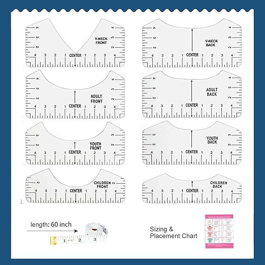 Vowlove Tshirt Ruler Guide for Vinyl Alignment - Image 5