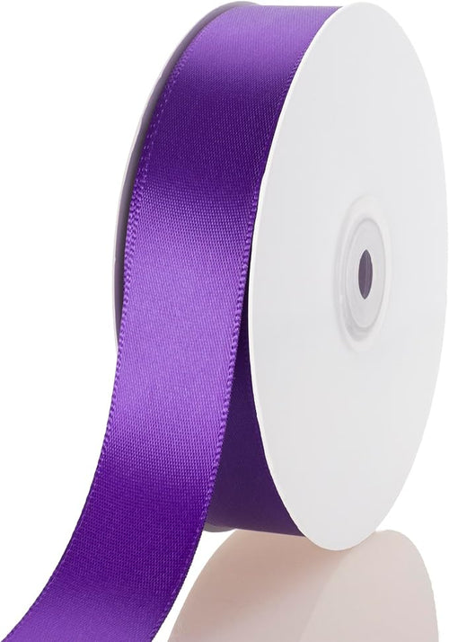 1 Inch Purple Ribbon, 50 Yards Craft Polyester Satin Ribbon Perfect by Unknown