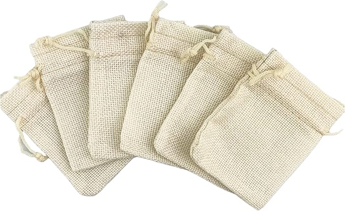 Palmhomee Pack Of 25 Burlap Gift Bags - Image 3