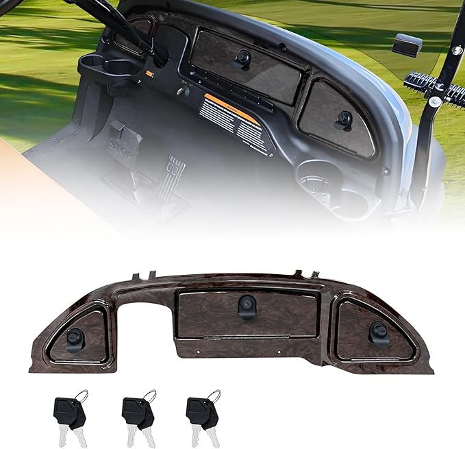 Golf Cart Dashboard Compatible with 2008.5-Up Club Car Precedent Tempo Onward Golf Cart, Club Car Precedent Dash Kt with Storage Compartments