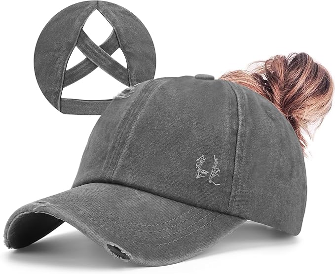 ZTL Women's High Ponytail Baseball Cap Performance Running Hat Quick Dry Mesh Sports Cap Unstructured Dad Trucker Hats