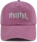 SHANVANKE Funny Mama Hat for Women, Adjustable Washed Cotton Embroidered Mom Baseball Cap