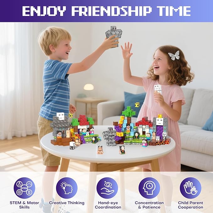 150PCS Magnetic Blocks, Magnet Tiles Toys - Image 6
