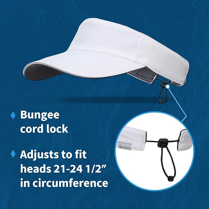 TrailHeads Sun Visor Hat for Men - Recycled Golf Visors for Men - Mens Running Visor for Tennis, Sports, Workouts