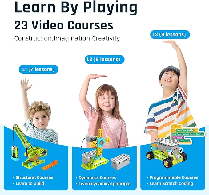 makerzoid Coding Robot Toy for Kids 6+, 100+ in 1 APP Control Robots Building - Image 5