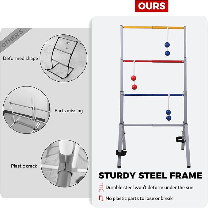 Outdoor Games Ladder Ball Set - Image 7