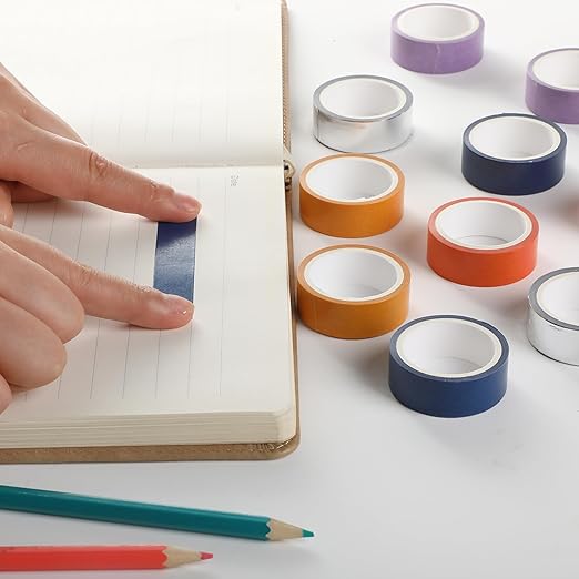 Mr. Pen- Washi Tape Set, 10 Rolls, Autumnal Reverie, Decorative Tape, Washi - Image 8