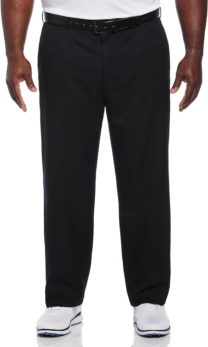 PGA Tour Men's Flat Front Golf Pant with Expandable Waistband