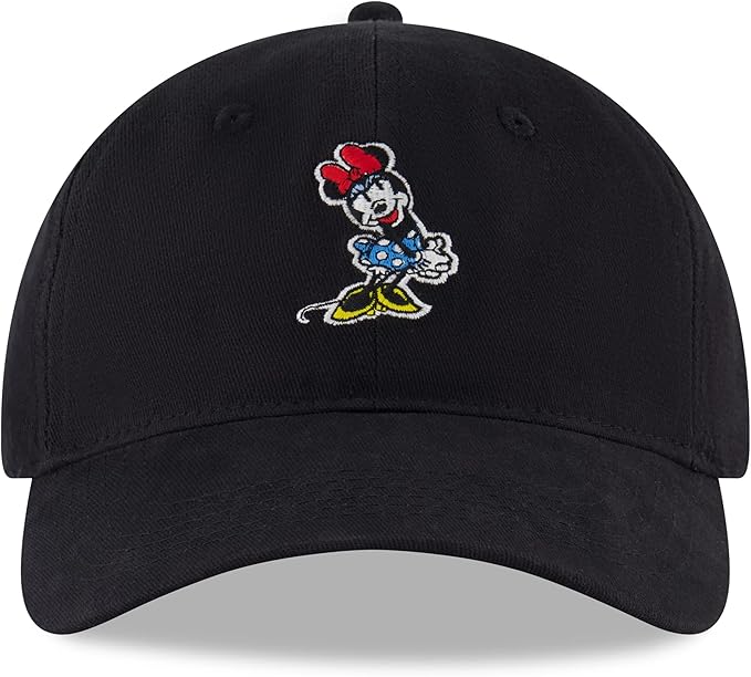 Disney Women's Baseball Cap, Minnie Mouse Adjustable Hat for Adult