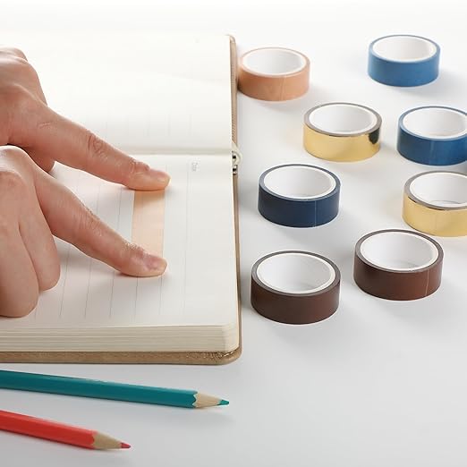 Mr. Pen- Washi Tape Set, 10 Rolls, Terra Nova Palette, Decorative Tape - Image 8