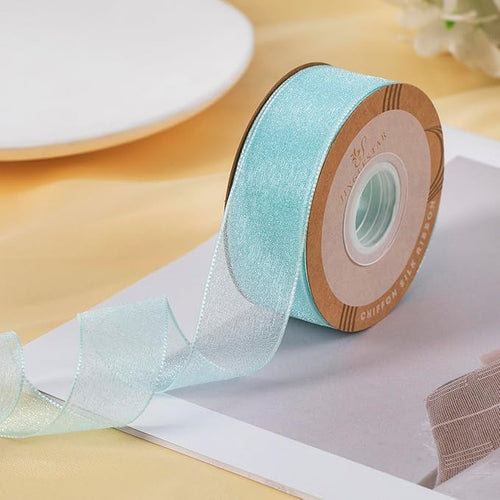 1 Inch Wide Sheer Chiffon Ribbon - Image 2