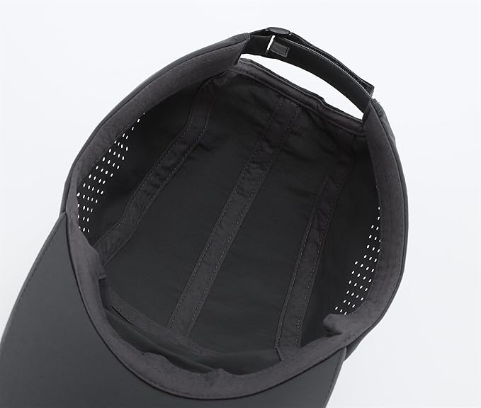 Connectyle Men's Breathable Run Hat Quick Dry Reflective Sport Cap Adjustable Lightweight Baseball Hat Unstructured Design