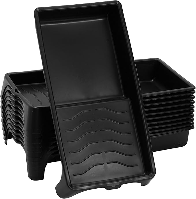 12 Pack 4 Inch Paint Tray Pans by Juvale
