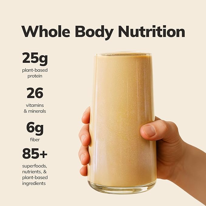 Ka’Chava Whole Body Meal Shake Chai 2 lb – Vegan Protein Powder - Image 2