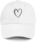 American Trends Womens Baseball Caps Cute Heart Dad Hat, Adjustable Cotton Unisex Cap for Workout, Golf & Everyday Wear