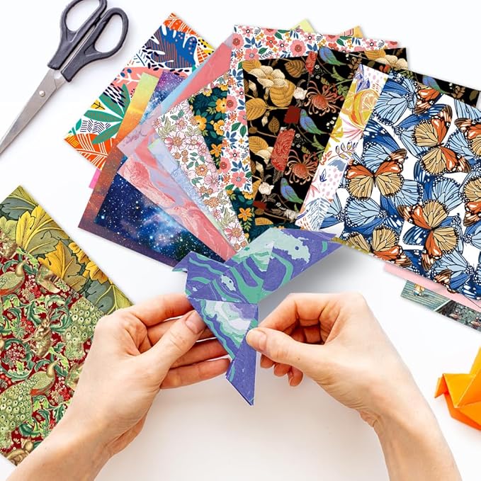 12 Different Packs Full Collection Origami Paper Kit 6 Inch Square Double Sided - Image 5