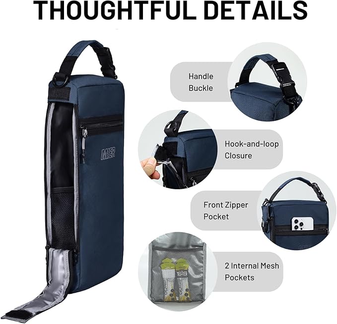 MIER Golf Bag Cooler Insulated Soft Cooler Bag Golf Accessories for Men 9 Cans Portable Beer Cooler Sleeve for Picnic Beach Outdoor Activities